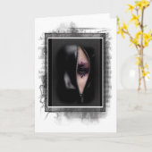 ジッユニークパーグリーティグランジングカードの女性 カード (黄色い花)