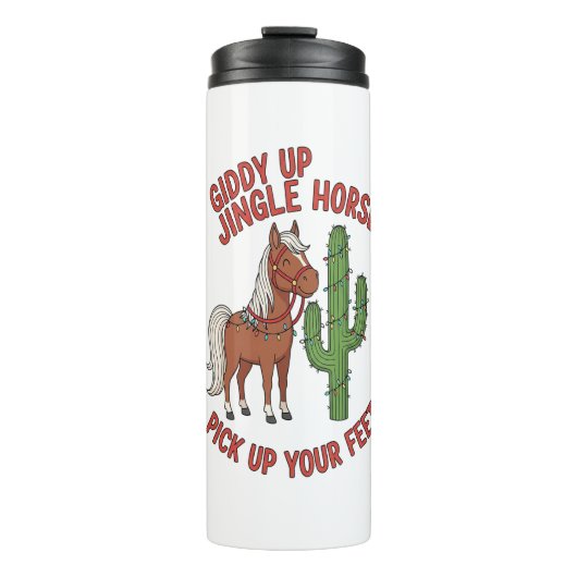ジディアップジングル馬あなたの足を拾う タンブラー (正面)