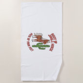 ジディアップジングル馬あなたの足を拾う ビーチタオル (正面)