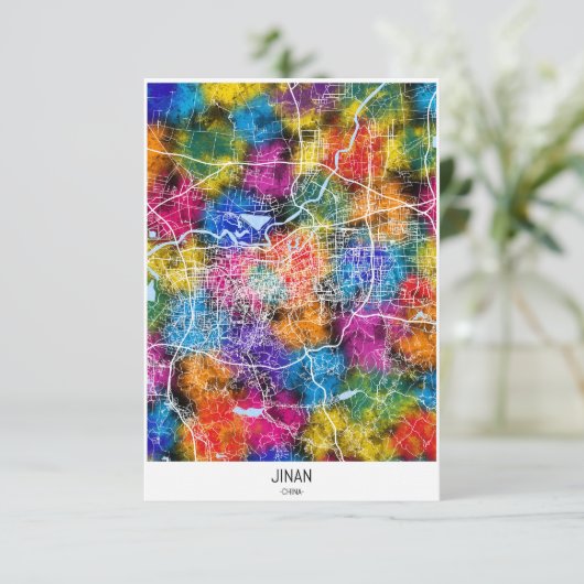 ジナン中国シティマップ サンキューカード (スタンド正面)