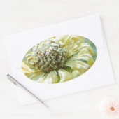 ジナ霜の降りたー 楕円形シール (封筒)