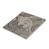 ジナ- Aboriジナによって頭が切れるに- lインスパイア芸術点を打って下さい タイル (側面)