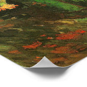 ジニアス&ジェラニウムスヴァンゴッホファインアート付き花瓶 ポスター (角)