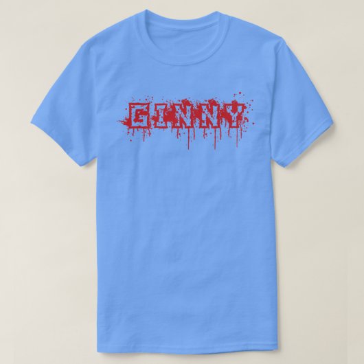 ジニーファーストネームハロウィーンの衣装パーソナライズされた3 Tシャツ (デザイン正面)