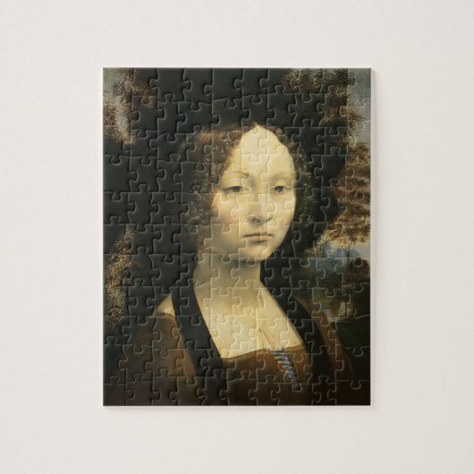 ジネヴラ・デ・ベンチの肖像画 ジグソーパズル (縦)