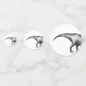 ジノコーンシルバー |ファンタジーユニコーン恐竜パーティー コンフェッティ (裏面)