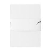 ジノコーンロール |シルバーモノクロミニマルワードアート 招待状ベリーバンド (裏面例)