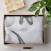 ジノコーンロール |シルバーモノクロミニマルワードアート 薄葉紙 (ギフト)