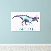 ジノコーン信じ |ファンタジーロアUnisaur カラフル キャンバスプリント (インサイチュ (ウッドフロア))