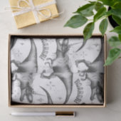 ジノコーン銀模様 |ファンタジーの白黒 薄葉紙 (ギフト)