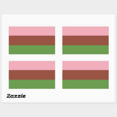 ジノセクシャル プライド 長方形シール (シート)