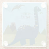 ジノダニ恐竜 ガラスコースター (裏面)