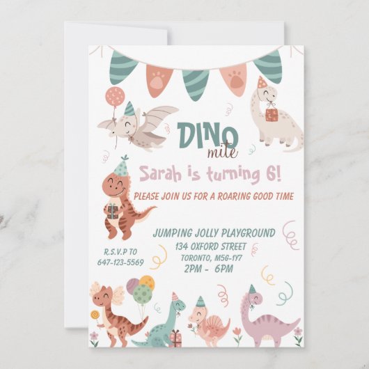 ジノダニ！ 招待状 (正面)