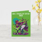 ジノマイチおもしろいピックボール誕生日カード カード (黄色い花)