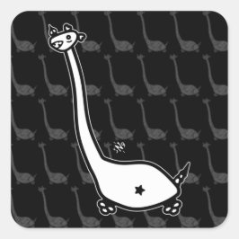 ジノ・ジョーカラフルは生き物のような恐竜の角を描いた5 スクエアシール