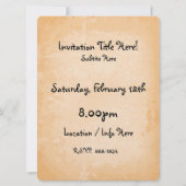 ジバコア キューバ ビーチ バケーション ポスター 招待状 (裏面)