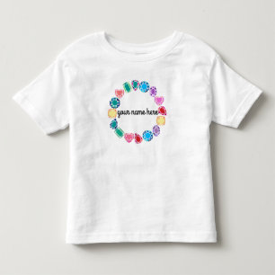 ジパーソナライズされたェムストーンズトラーTシャツ トドラーTシャツ