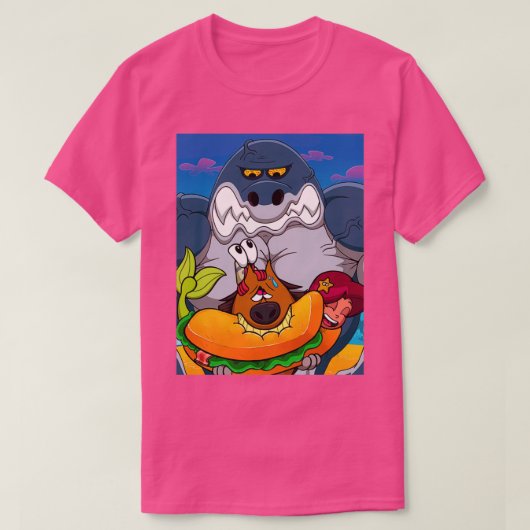 ジヒ・シャルコと人魚 Tシャツ (デザイン正面)