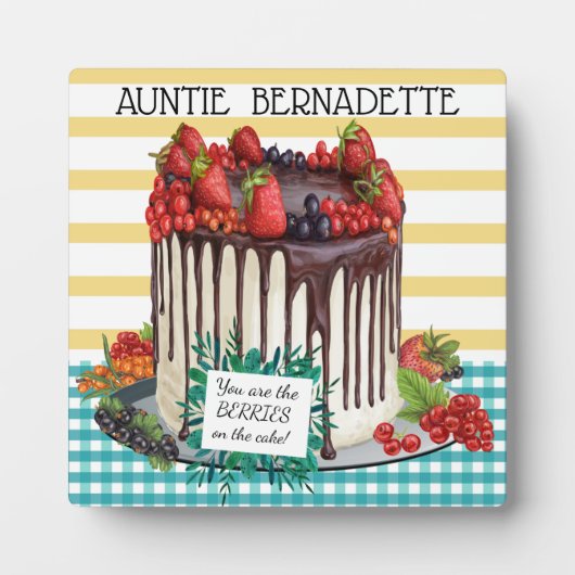 ジビネリーのデカダンなケーキのプラーク フォトプラーク (正面)