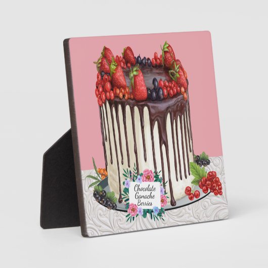 ジビネリーのデカダンなケーキのプラーク フォトプラーク (正面)