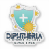 ジフテリア勉強援助 – 強い救防衛生活 シール (正面)