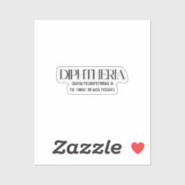 ジフテリア:グラフィック表現 シール