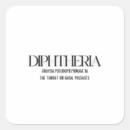 ジフテリア:グラフィック表現 スクエアシール