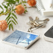 ジブセイルアンドマスト写真 キーホルダー (側面)