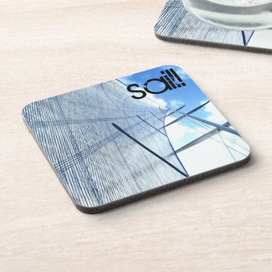 ジブセイルアンドマスト写真 コースター (左側)