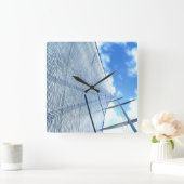 ジブセイルアンドマスト写真 スクエア壁時計 (ホーム)