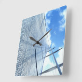 ジブセイルアンドマスト写真 スクエア壁時計 (傾斜)