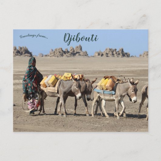 ジブチに負担をかける獣 ポストカード (正面)