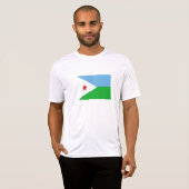 ジブチの国旗 Tシャツ (正面フル)