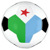 ジブチの旗 サッカーボール (回転)