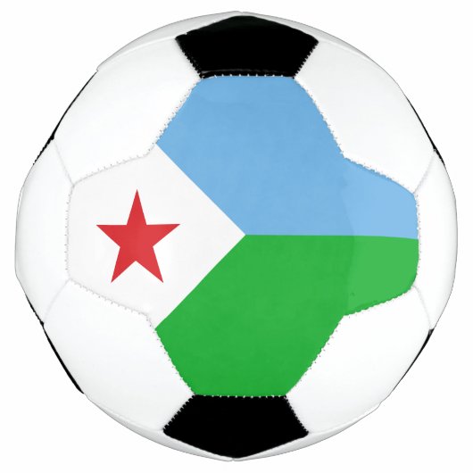 ジブチの旗 サッカーボール (正面)