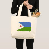ジブチの旗 トートバッグ (正面(商品))