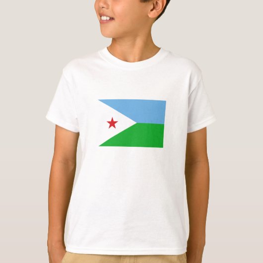 ジブチの旗 Tシャツ (正面)