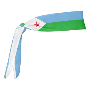 ジブチ国旗エレガントの愛国心 タイヘッドバンド