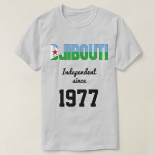 ジブチ国旗独立お祝いTシャツ Tシャツ