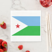 ジブチ国旗(アフリカ国家) スタンダードランチョンナプキン (インサイチュ)