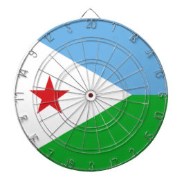 ジブチ国旗（アフリカ国家） ダーツボード