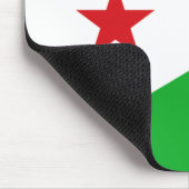 ジブチ国旗（アフリカ国家） マウスパッド (コーナー)