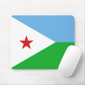 ジブチ国旗（アフリカ国家） マウスパッド (マウス)
