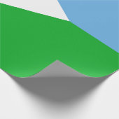 ジブチ国旗（アフリカ国家） ラッピングペーパー (角)