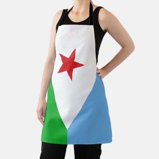 ジブチ国旗 エプロン (インサイチュ)
