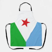 ジブチ国旗 エプロン (正面)