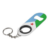 ジブチ国旗 キーホルダー栓抜き (正面アングル)