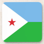 ジブチ国旗 コースター (正面)