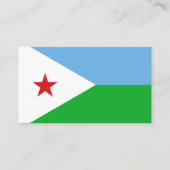 ジブチ国旗、ジブチ国旗 名刺 (正面)
