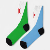 ジブチ国旗 ソックス (左)